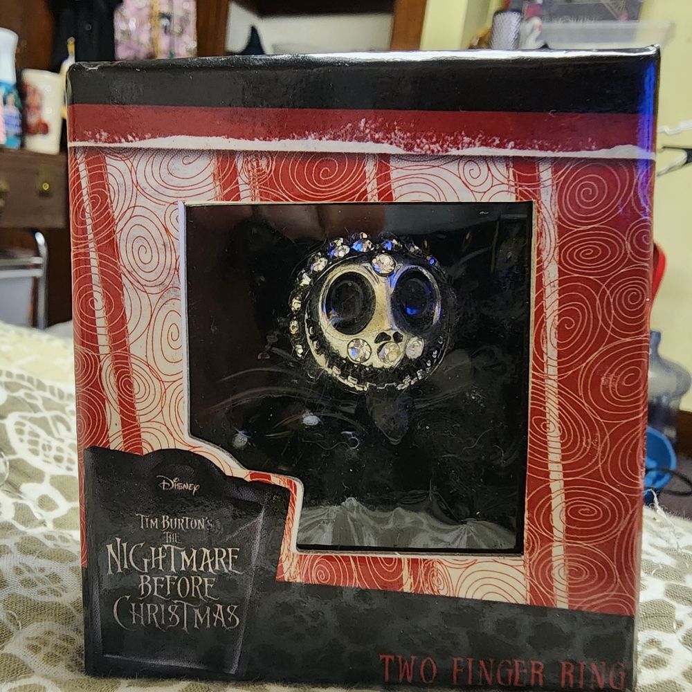 Loungefly Nightmare Before Christmas Jack 2 finger ring.